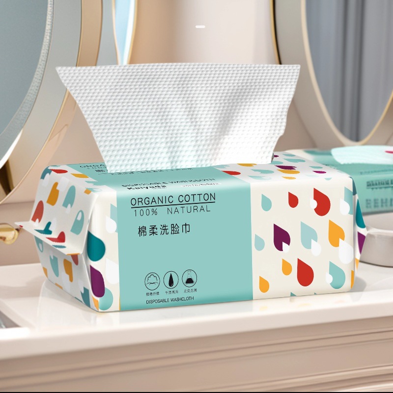 Beauty Of Joseon Makeup Remover - コットン製使い捨てフェイスタオル 厚手で柔らかい洗顔用クロス メイク落としタオル 美容サロン、旅行、家庭用の再利用可能なワイプ