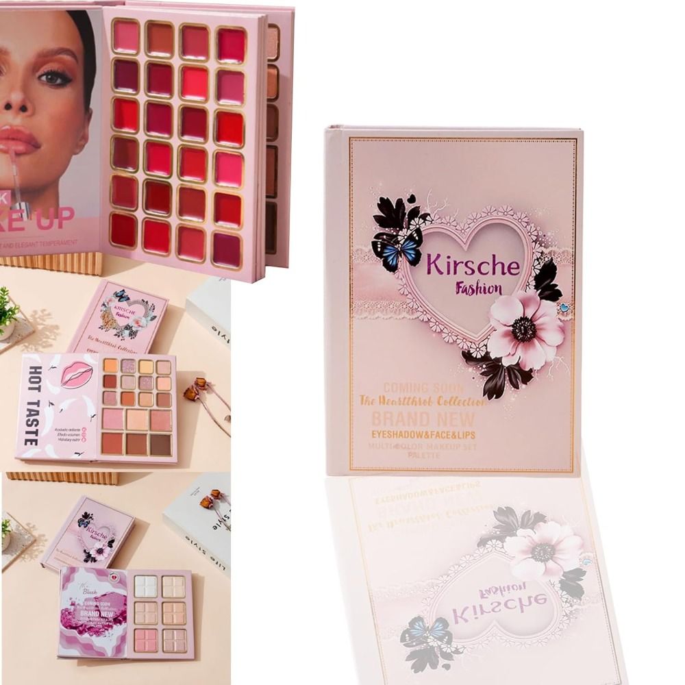 Beauty Book Makeup Kit - 新しいマットメイクアップパレットブックアイシャドウハイライターアイシャドウパレットブック多機能長持ち美容ブックメイクアップキット