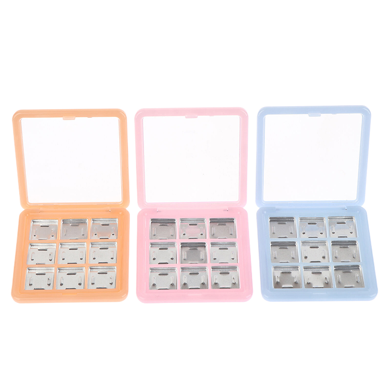 Eyeshadow Palette - 9Grids 空のアイシャドウケースパレットアイメイク収納皿メイク初心者 DIY アイシャドウツール女性女の子のための