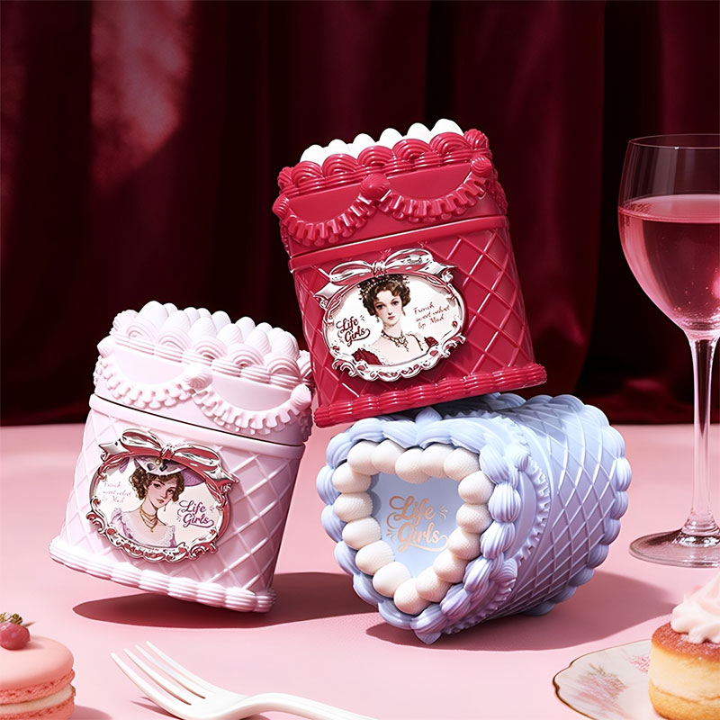 Beauty Makeup Girl - ライフガールズ スウィートベルベットリップマッド フレンチスイートハートケーキ マットリップグロス 高発色リップクリーム 女性用メイクアップ