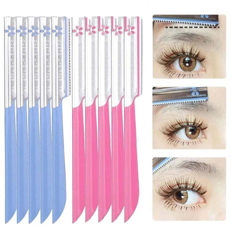 Beauty Of Joseon Makeup Remover - 5pc 眉毛脱毛器セット女性用メイクアップ美容眉毛脱毛スタイリングツール鋼刃顔剃刀トリマー