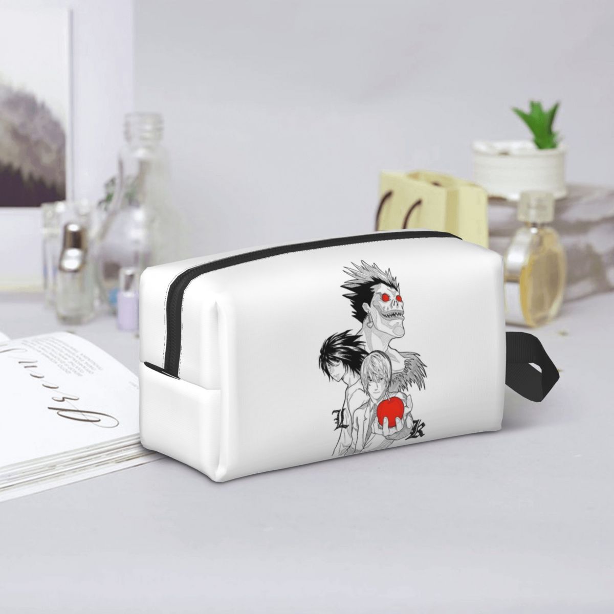Beauty Book Makeup Kit - デスブック デスノート アニメ メイクアップバッグ 化粧品オーガナイザー 収納ドップキット
