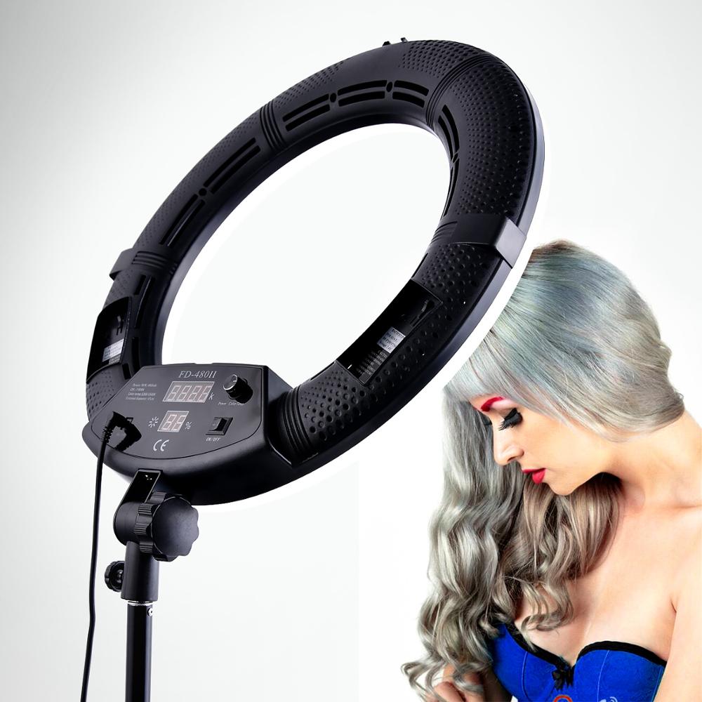Led Ring Light - 18インチLEDリングライト、ネットレッドライブフィルライト、携帯電話ブラケット付きLEDリングライト、アンカーセルフィーバイブレータービューティーランプ