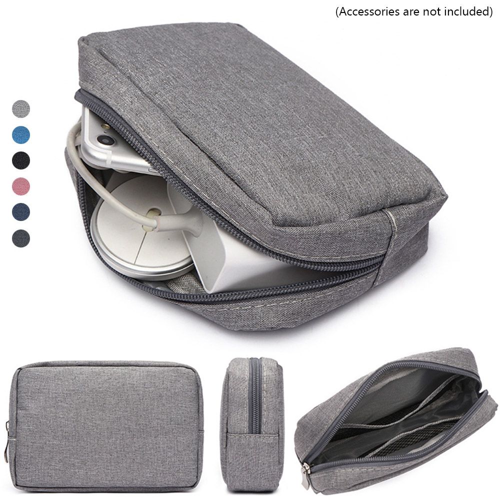 Makeup Organizer - トラベルオーガナイザー HDD ガジェットデバイスポーチ 収納バッグ メイクアップカバー デジタルアクセサリー
