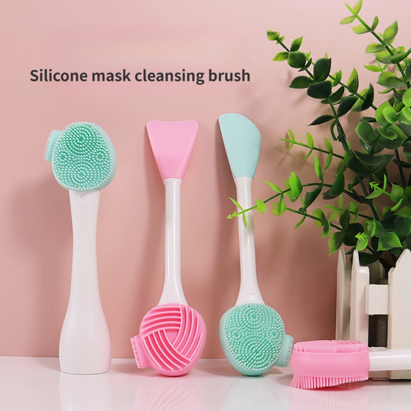 Beauty Of Joseon Makeup Remover - 1PC 多目的クレンジングブラシフェイシャルマスクスパチュラにきびにきび除去メイククレンジングシリコーン顔さまざまなブラシヘッド