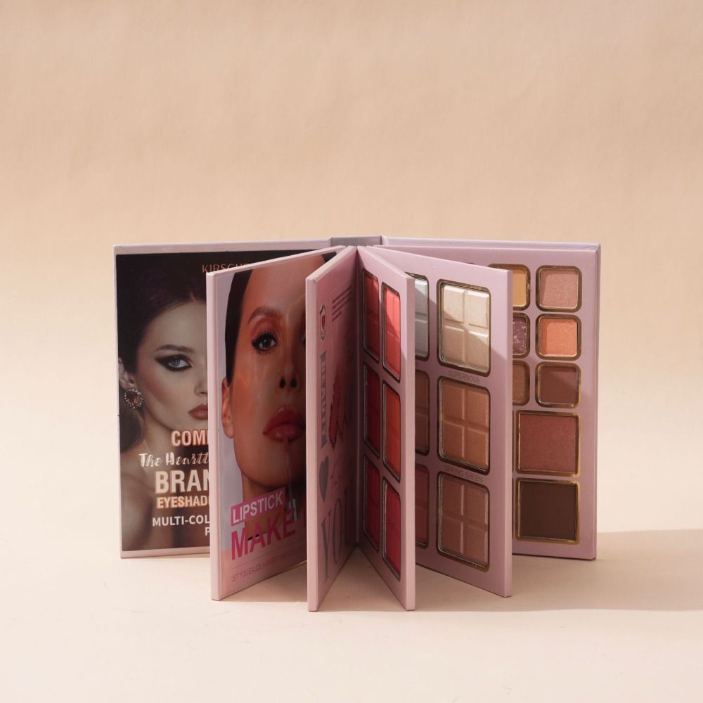 Beauty Book Makeup Kit - 新しいマットメイクアップパレットブックハイライターアイシャドウビューティーブックメイクアップキット多機能長持ちアイシャドウパレットブック