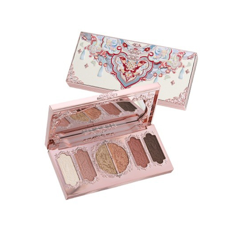 Beauty Book Makeup Kit - 花の形をしたアイシャドウパレット,目,蝶,雲,首のコレクション,長持ち,防水,6色