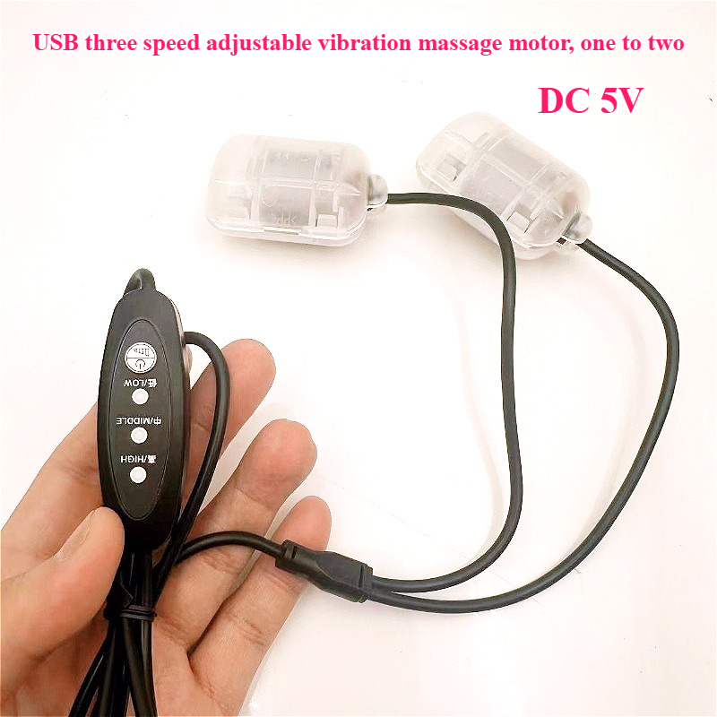 Hair Scalp Massager - DC 5V 3 スピード USB マッサージモーター、枕/クッション/ウエスト用デュアル/シングルヘッド振動マッサージャー