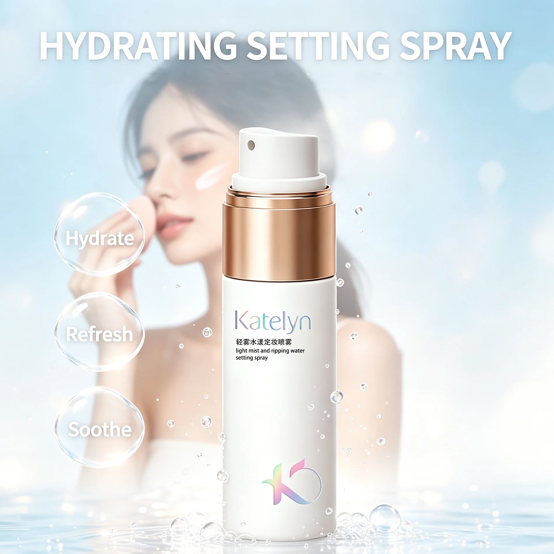 Beauty Makeup Fixer - 30ml メイクアップセッティングスプレー、メイクアップフィクサースプレー、長時間持続するオイルコントロール保湿メイクアップ固定セッティングスプレー女性用化粧品