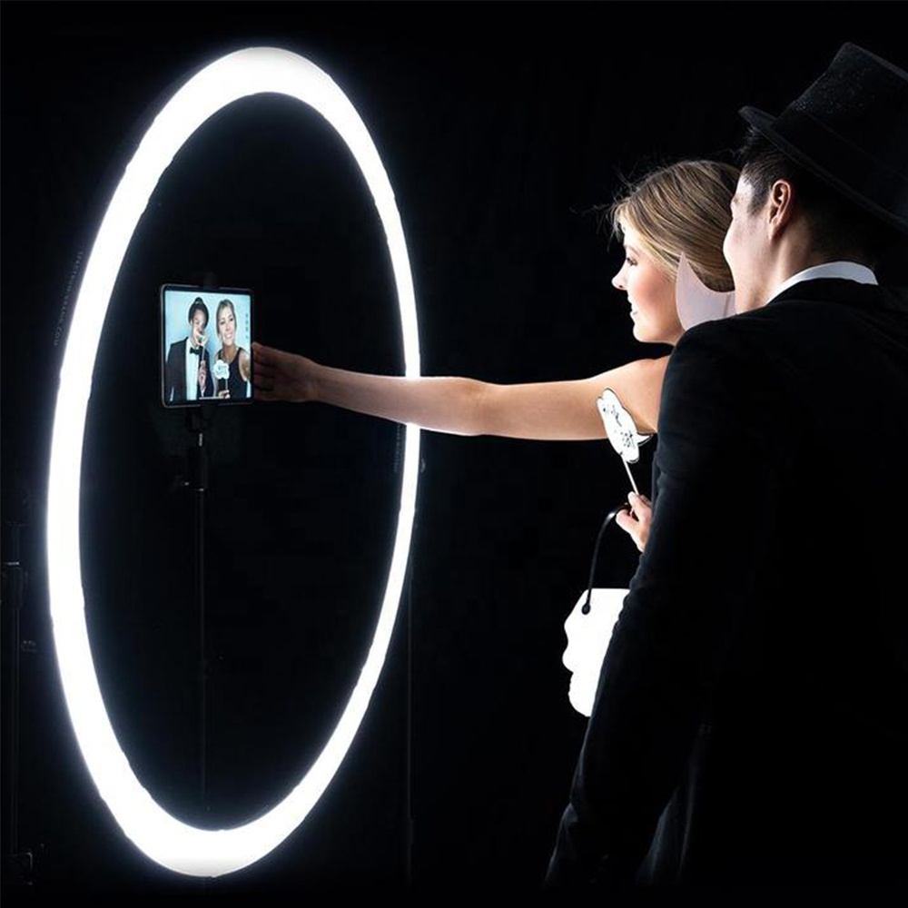 Led Ring Light - 120W LEDリングライト、ワイヤーコントロール式、スタジオビデオ撮影用、高効率写真撮影照明