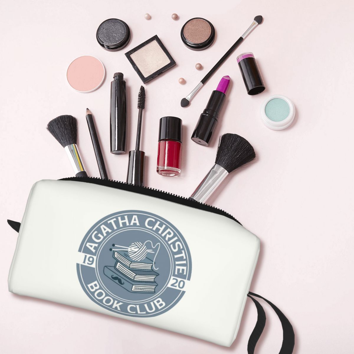 Beauty Book Makeup Kit - アガサ・クリスティ ブッククラブ メイクアップバッグ 化粧品オーガナイザー 収納ドップキット 女性用