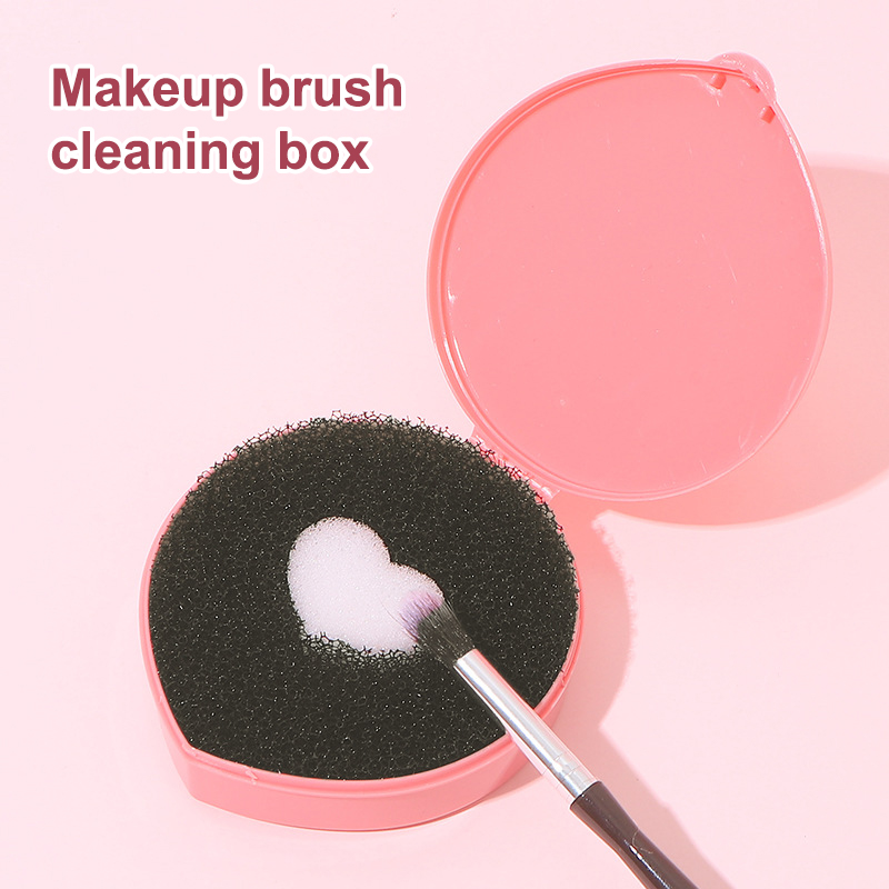 Beauty Zone Makeup - Z. メイクブラシ ドライクリーナーボックス アイシャドウブラシ パウダーリムーバースポンジ メイクブラシ洗浄スクラバー