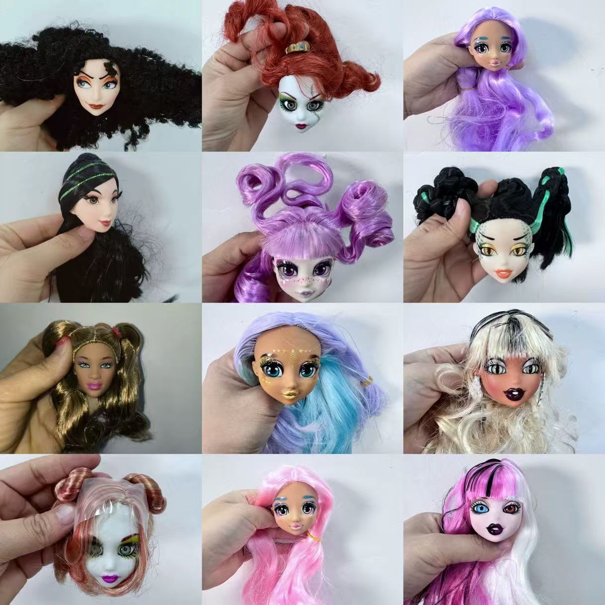Beauty Makeup Girl - 美しい Bratzdoll メイクアップ人形 bratzillaz 女の子はかわいい人形の頭を愛していますプラスチックヘッド