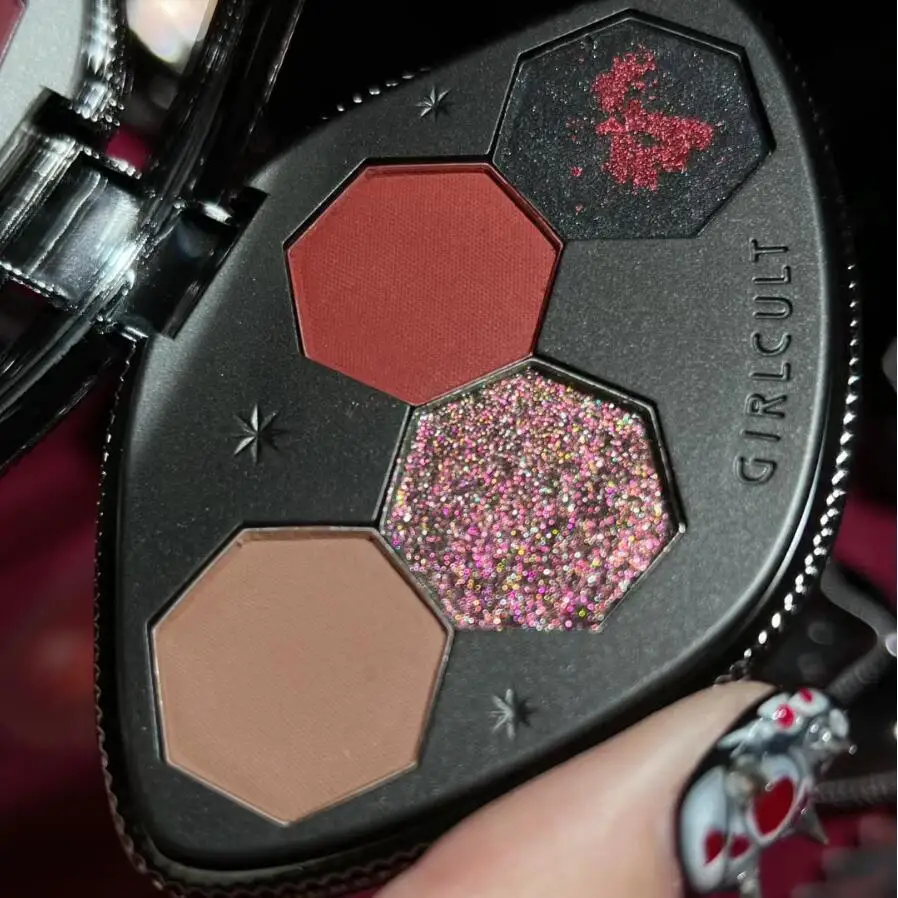 Beauty Book Makeup Kit - 外付け-ビーガンメイクセット、アイシャドウパレット、シャマー、マット、カメレオン、ダークアイシャドウ、4色、化粧品