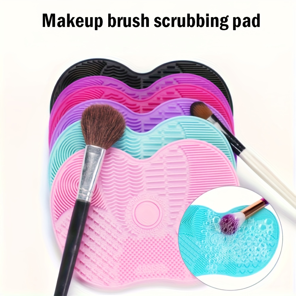 シリコン製のリンゴ型メイクブラシクリーニングマット、吸盤付き - Beauty Makeup Tips のレビューと価格