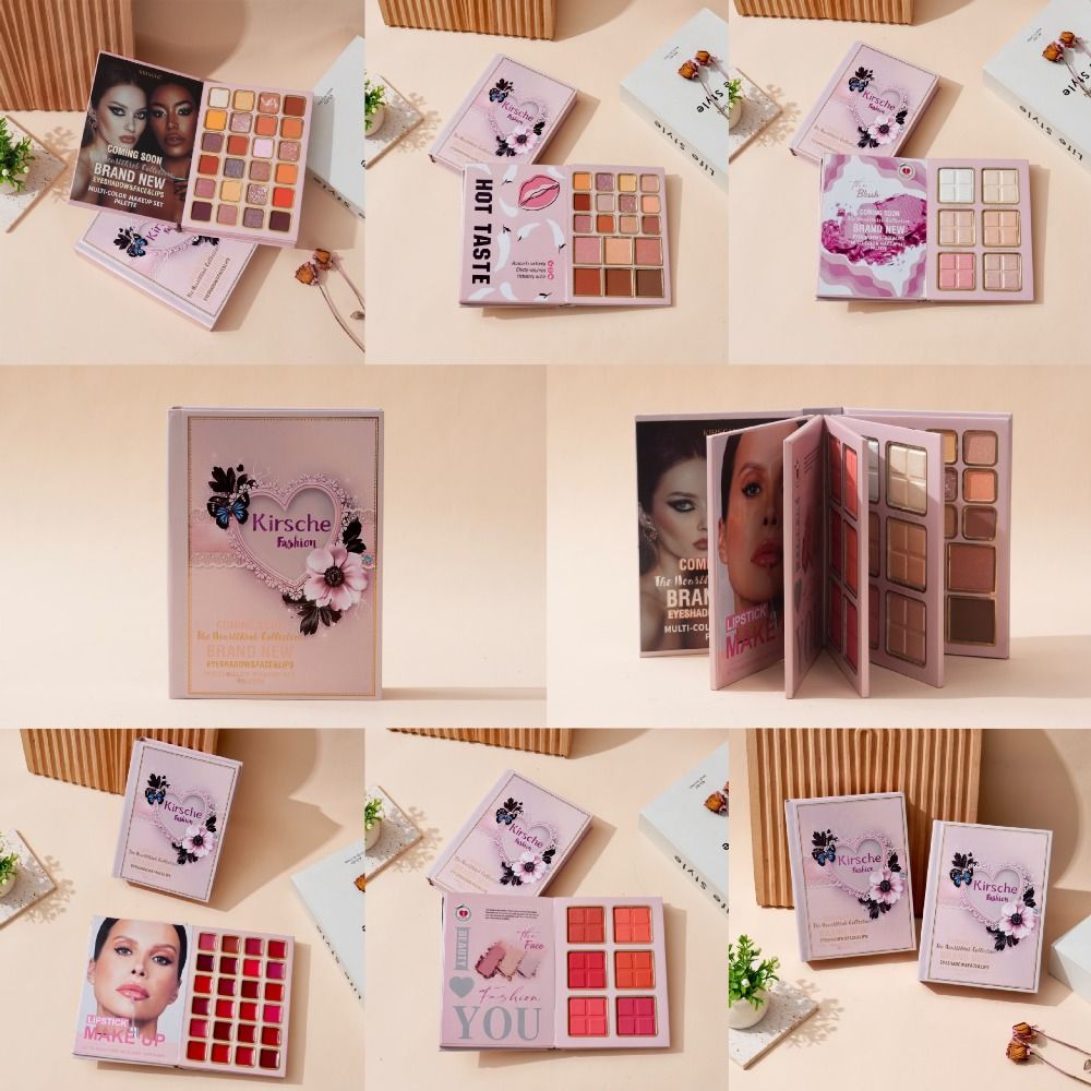 新しいマットメイクアップパレットブックアイシャドウハイライタ - Beauty Book Makeup Kit のレビューと価格