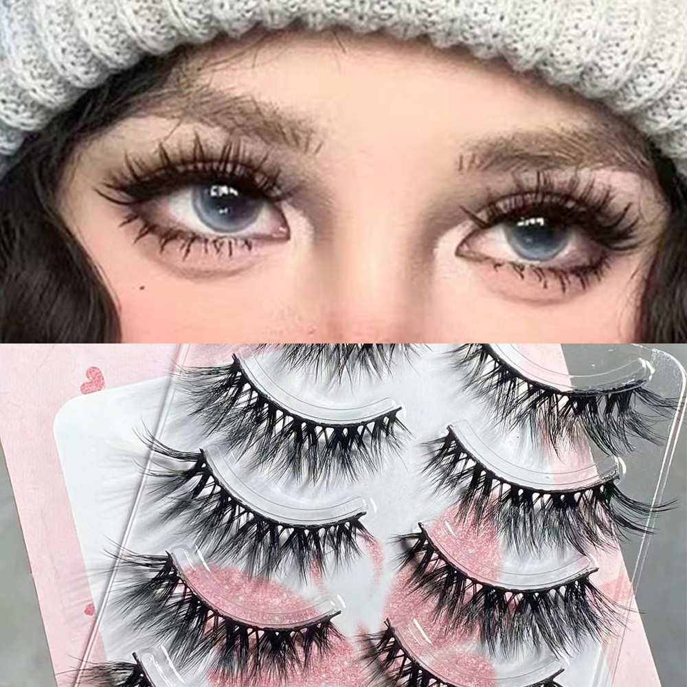 美容 3D シルク繊維つけまつげナチュラルメイクアップ乱雑な - X Beauty Makeup のレビューと価格