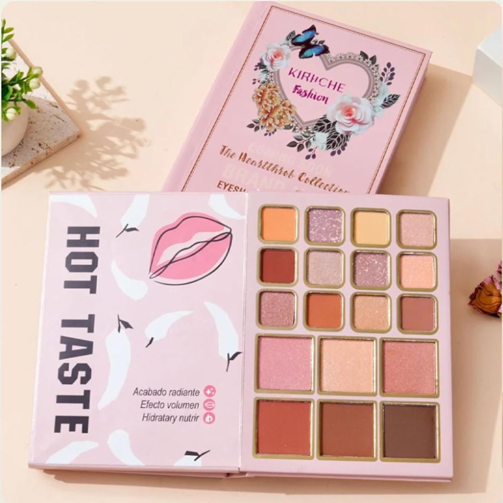 新しいマットメイクアップパレットブックアイシャドウロングラス - Beauty Book Makeup Kit のレビューと価格