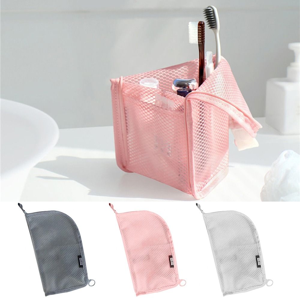 折りたたみ式スタンドメイクブラシバッグ メッシュ洗濯オーガナ - Makeup Organizer のレビューと価格