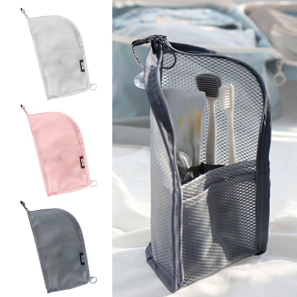 折りたたみ式スタンドメイクブラシバッグ メッシュ洗濯オーガナ - Makeup Organizer のレビューと価格