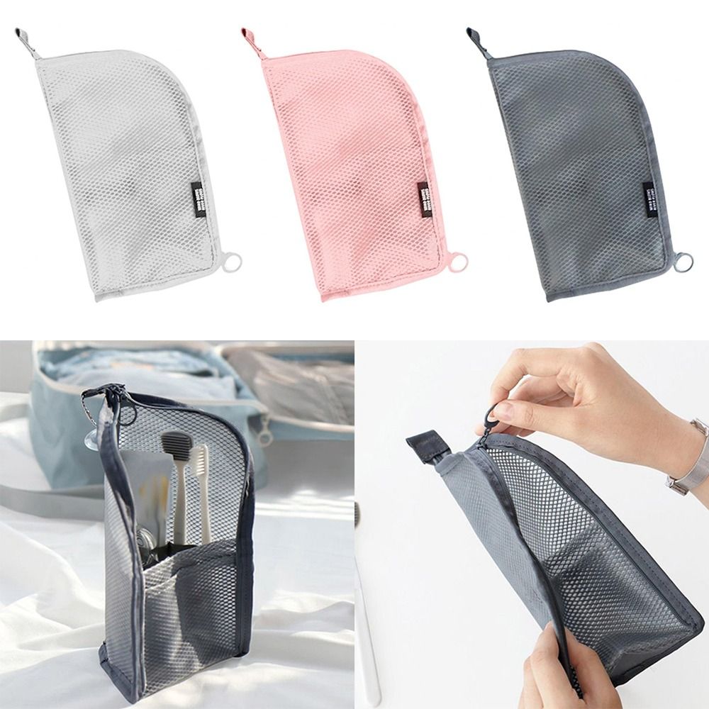 折りたたみ式スタンドメイクブラシバッグ メッシュ洗濯オーガナ - Makeup Organizer のレビューと価格