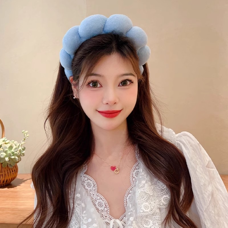 レトロふわふわヘアバンドスポンジヘッドバンド女性のためのベル - Beauty Makeup Girl のレビューと価格