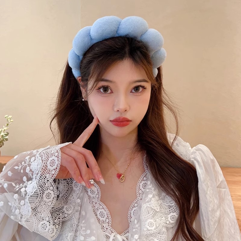 レトロふわふわヘアバンドスポンジヘッドバンド女性のためのベル - Beauty Makeup Girl のレビューと価格