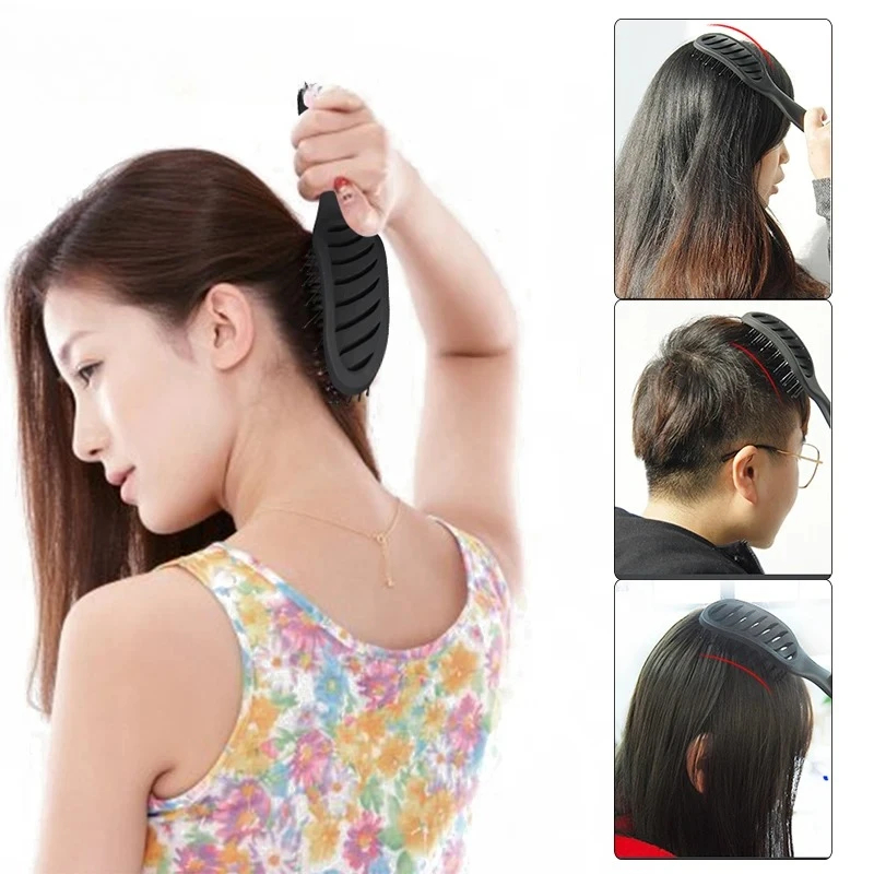 静電気防止カーリーヘアスタイリングブラシ頭皮マッサージコーム - Hair Scalp Massager のレビューと価格