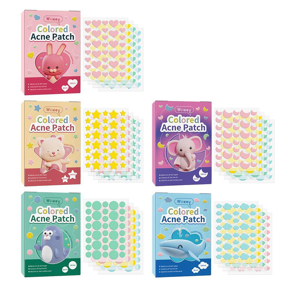 144 パッチニキビパッチスポットカバーカラフルな目に見えな - Beauty Zone Makeup のレビューと価格