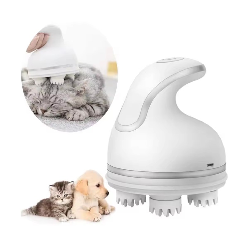 猫用スマート自動シリコン充電式電動頭皮3Dヘッドヘアマッサー - Hair Scalp Massager のレビューと価格