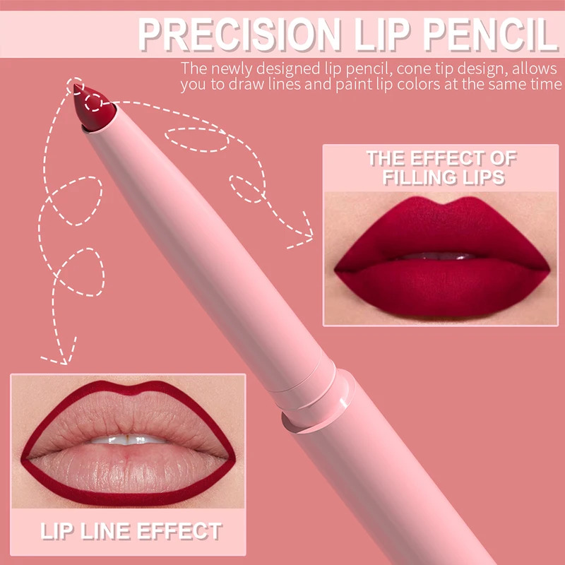 6本/セット リップライナーペンセット 長持ち、防水、汗に強 - X Beauty Makeup のレビューと価格