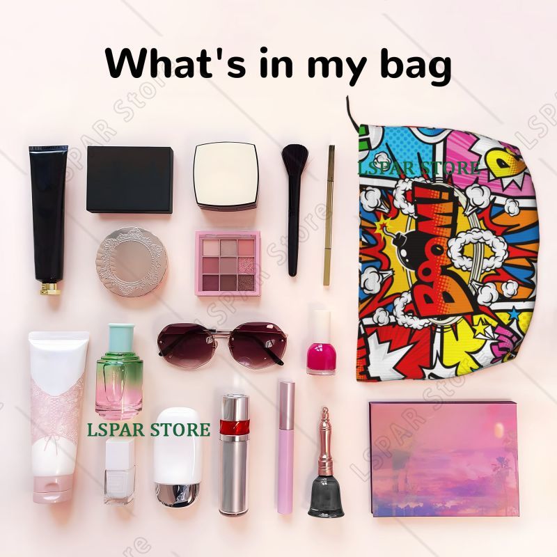 コミックブックコレクションポップアートトラベルトイレタリーバ - Beauty Book Makeup Kit のレビューと価格