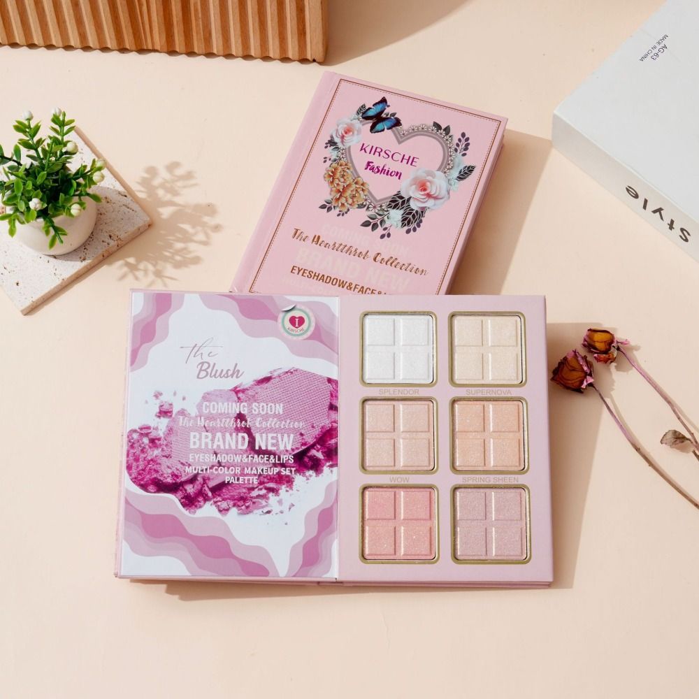 新しいマットメイクアップパレットブックハイライターアイシャド - Beauty Book Makeup Kit のレビューと価格