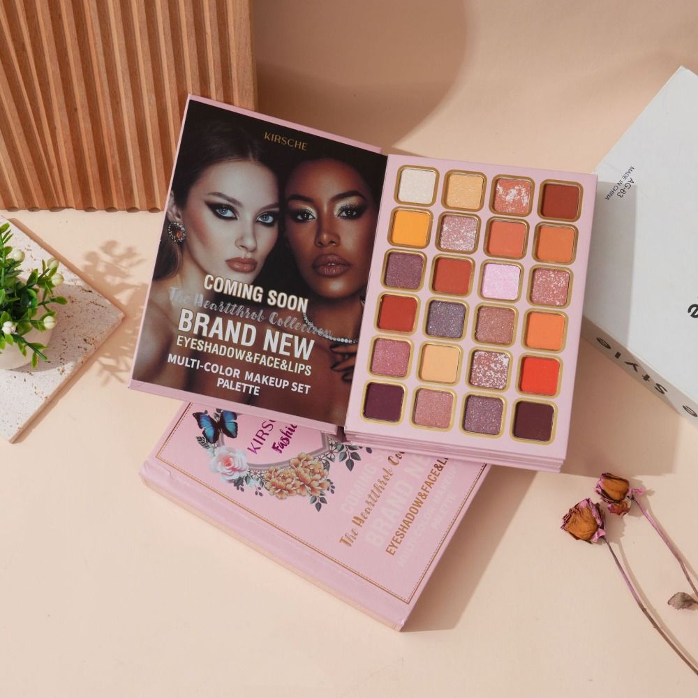 新しいマットメイクアップパレットブックハイライターアイシャド - Beauty Book Makeup Kit のレビューと価格