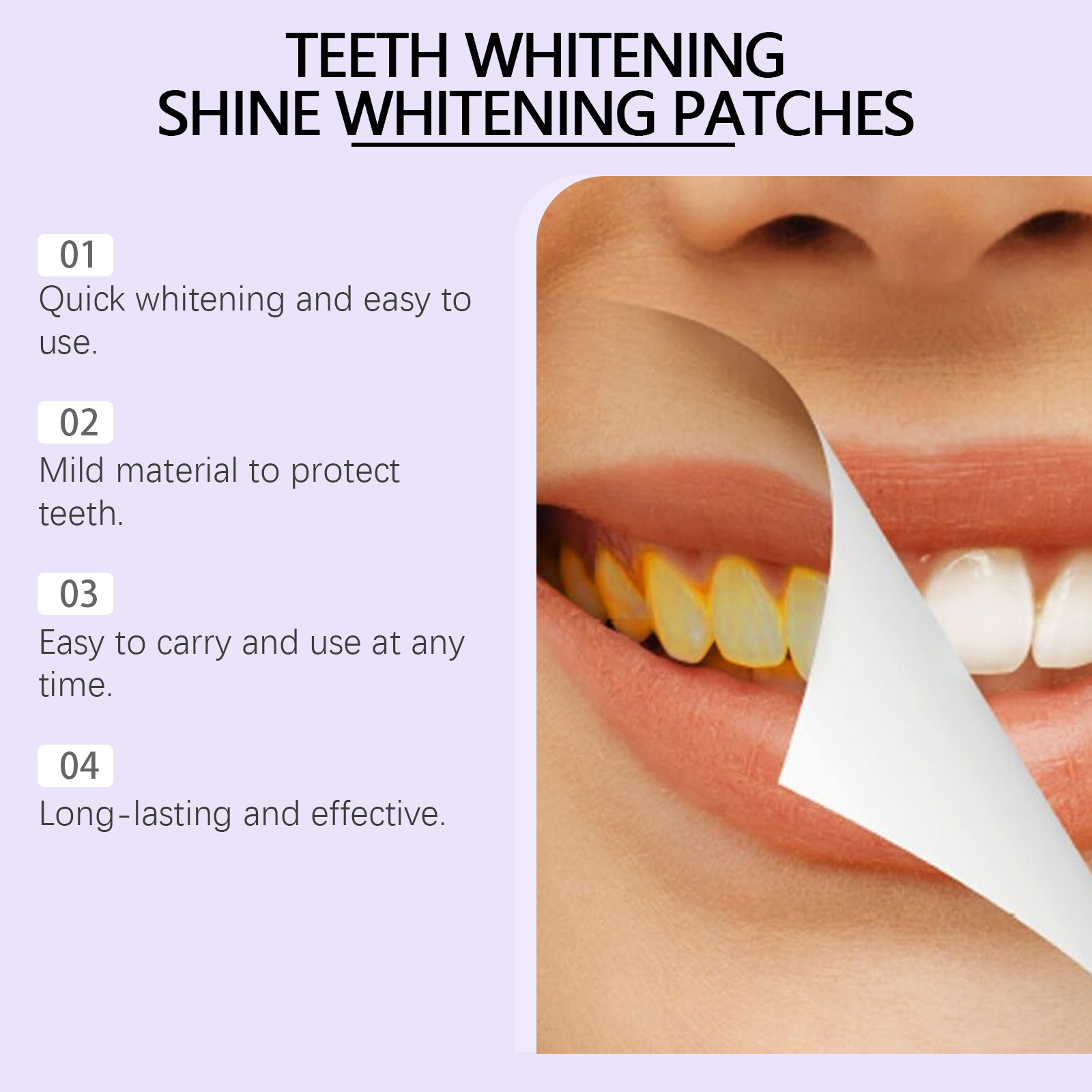 パープル歯のホワイトニングストリップ – 歯垢や汚れを除去し - Teeth Whitening Strips のレビューと価格