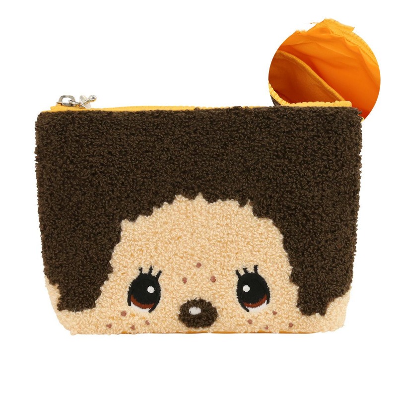 かわいいモンチッチ刺繍入りジッパー収納袋ポータブルタオルポー - Makeup Organizer のレビューと価格