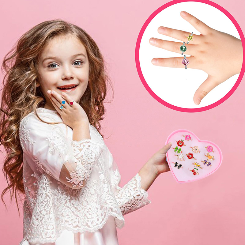 子供リング調節可能な絶妙なジュエリー漫画ファッションメイクご - Beauty Makeup For Kids のレビューと価格
