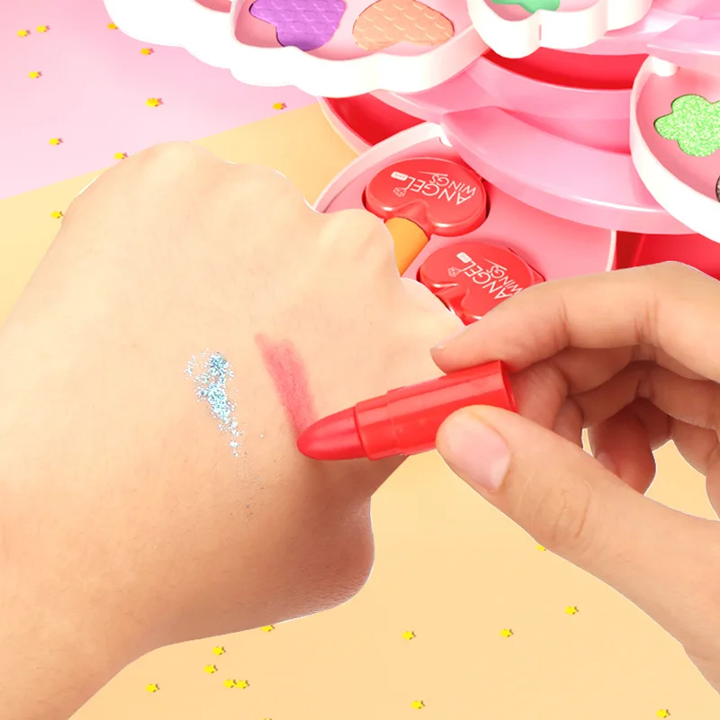 回転式開閉のメイクアップボックス、小さな女の子のためのプリン - Beauty Makeup For Kids のレビューと価格