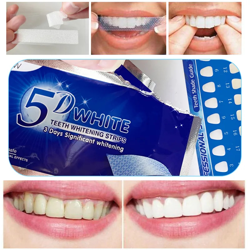 1-12 個 5D ホワイトニング歯ステッカー白い歯ジェル歯 - Teeth Whitening Strips のレビューと価格