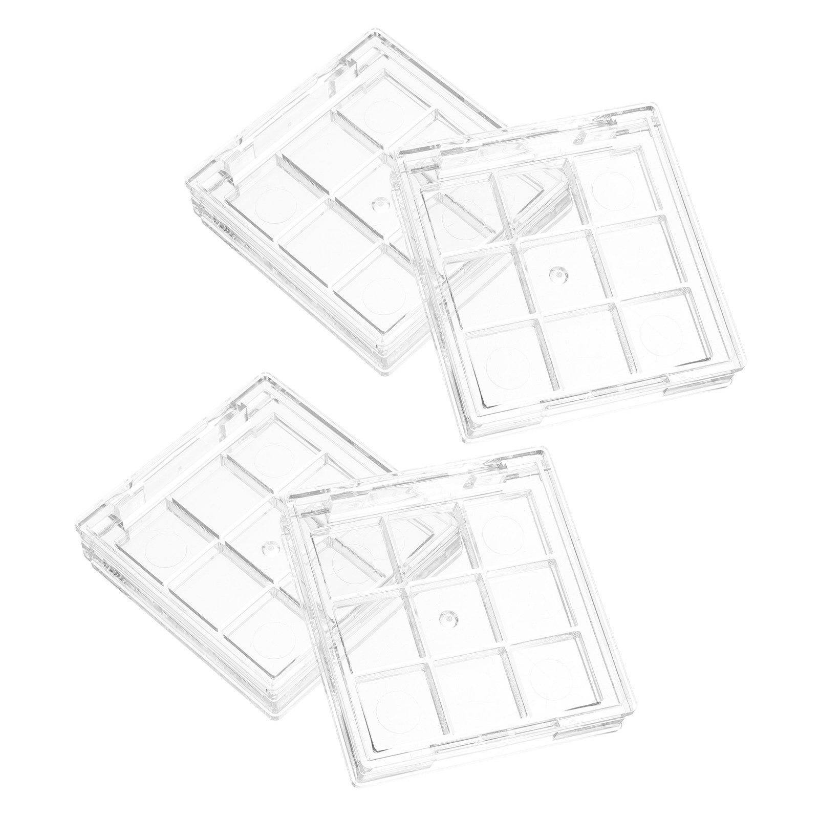 4個入り詰め替え可能な9グリッド空アイシャドウパレットメイク - Makeup Organizer のレビューと価格