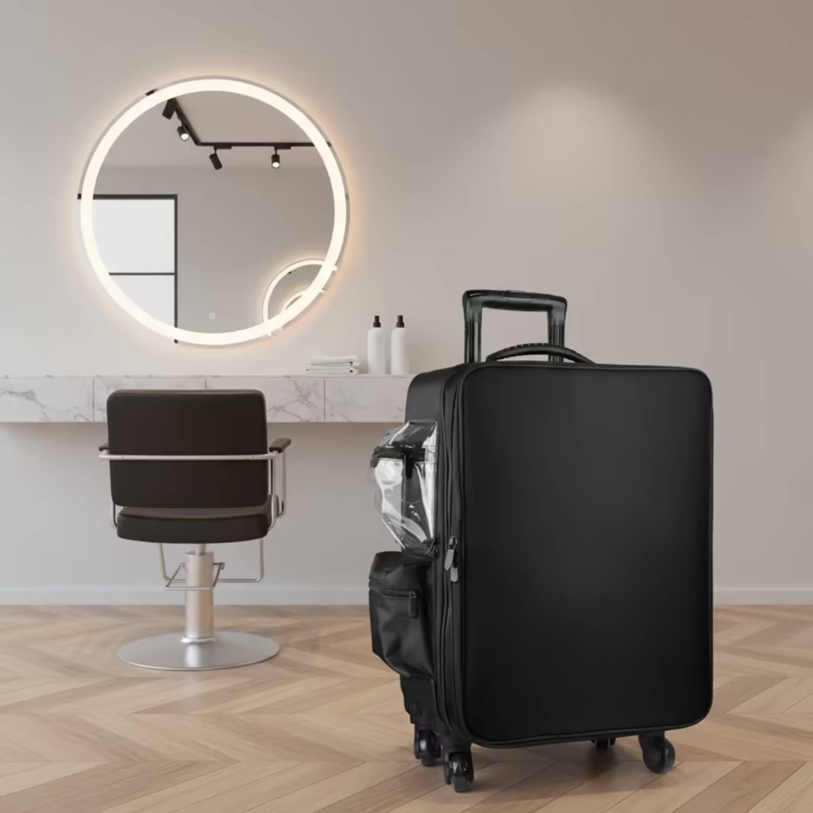 回転ホイール付きメイクアップケース、ホイール付き化粧品ケース - Makeup Organizer のレビューと価格