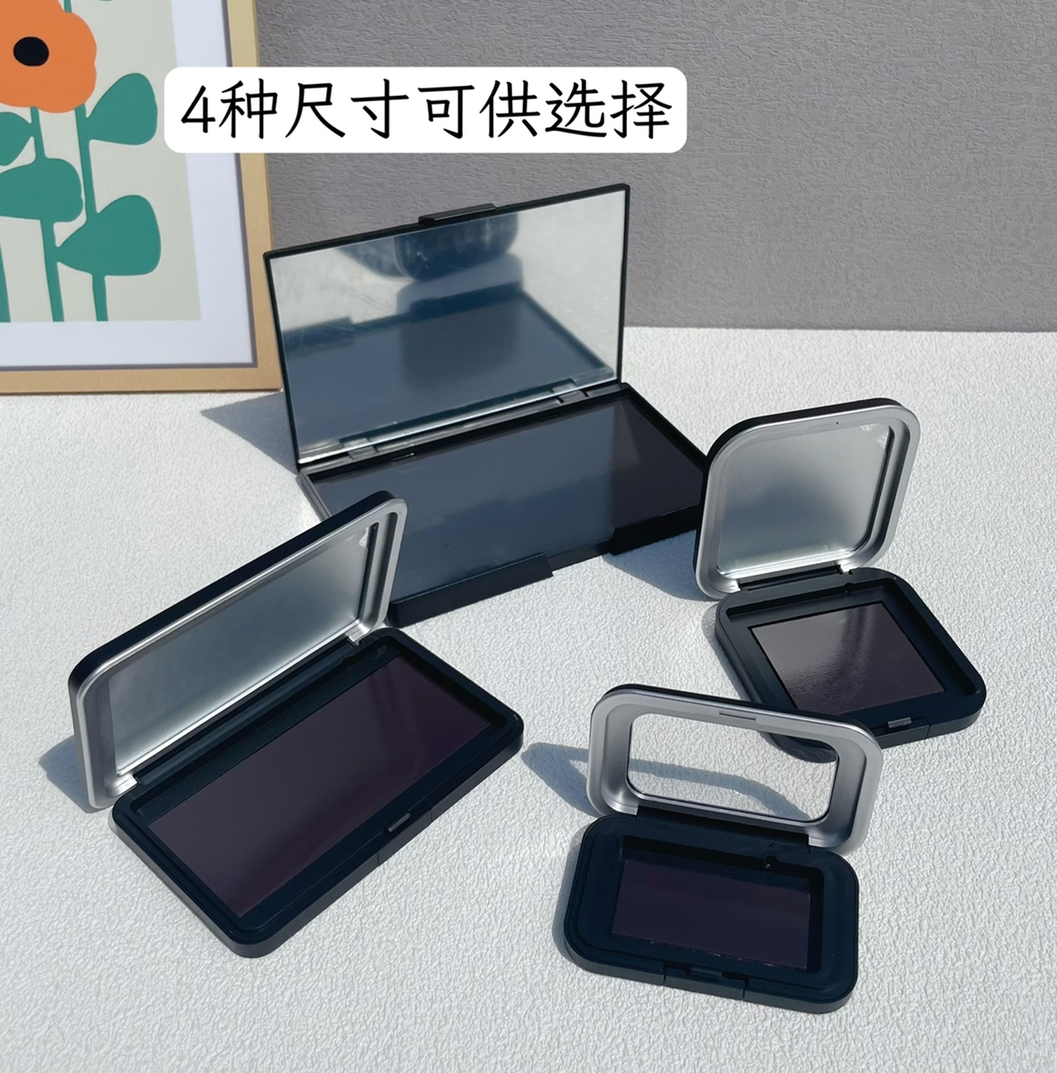 鏡付きアイシャドウ化粧箱,空,磁気化粧品,ポータブルパレット - Eyeshadow Palette のレビューと価格
