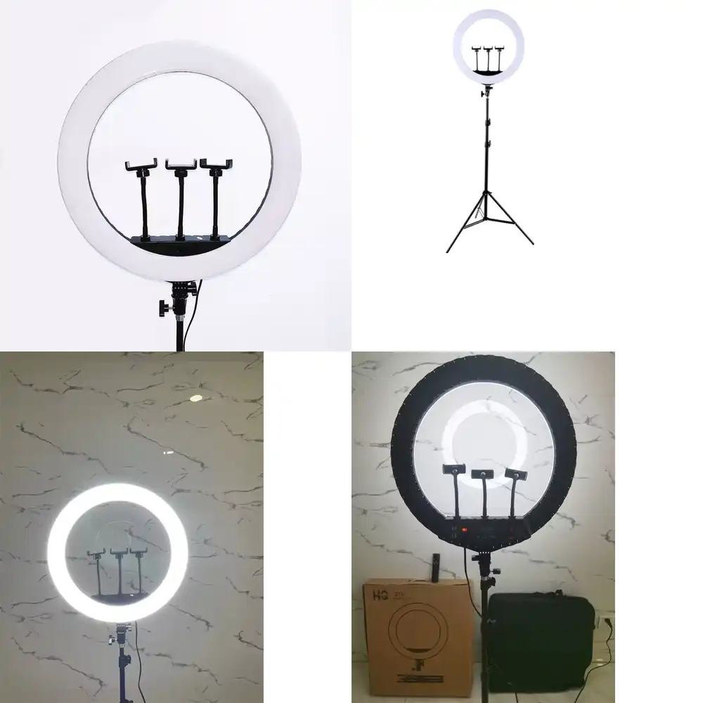 HQ-21N写真撮影用照明セット 52cm LED調光可能ラ - Led Ring Light のレビューと価格