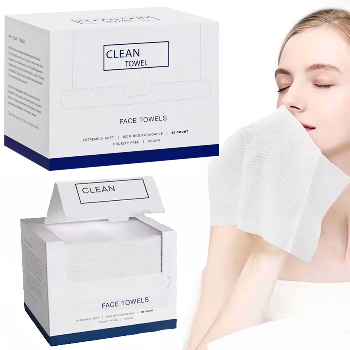 50枚入り使い捨てフェイスタオル　洗顔・メイク落とし　ドライ - Beauty Of Joseon Makeup Remover のレビューと価格