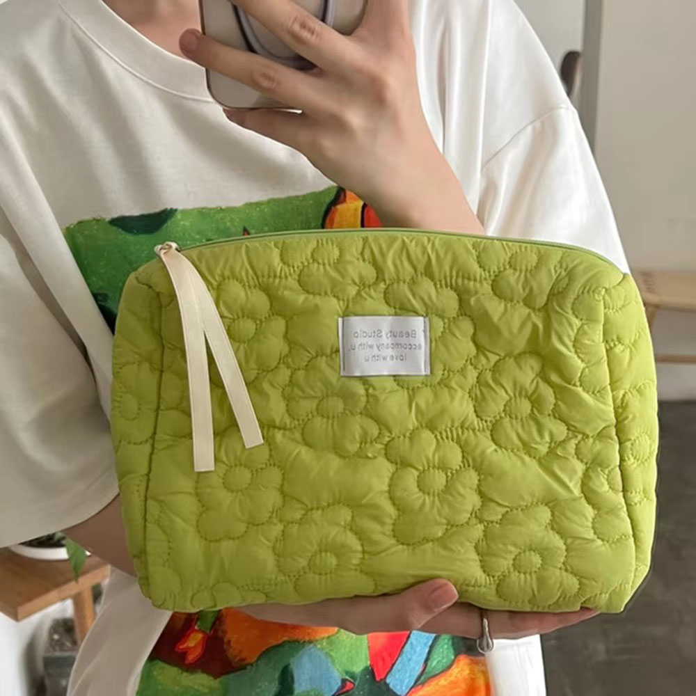 新しい花柄女性化粧バッグトイレタリー化粧品オーガナイザージッ - Makeup Organizer のレビューと価格