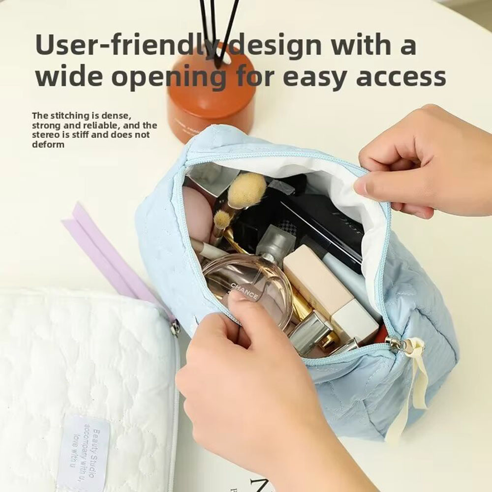 新しい花柄女性化粧バッグトイレタリー化粧品オーガナイザージッ - Makeup Organizer のレビューと価格