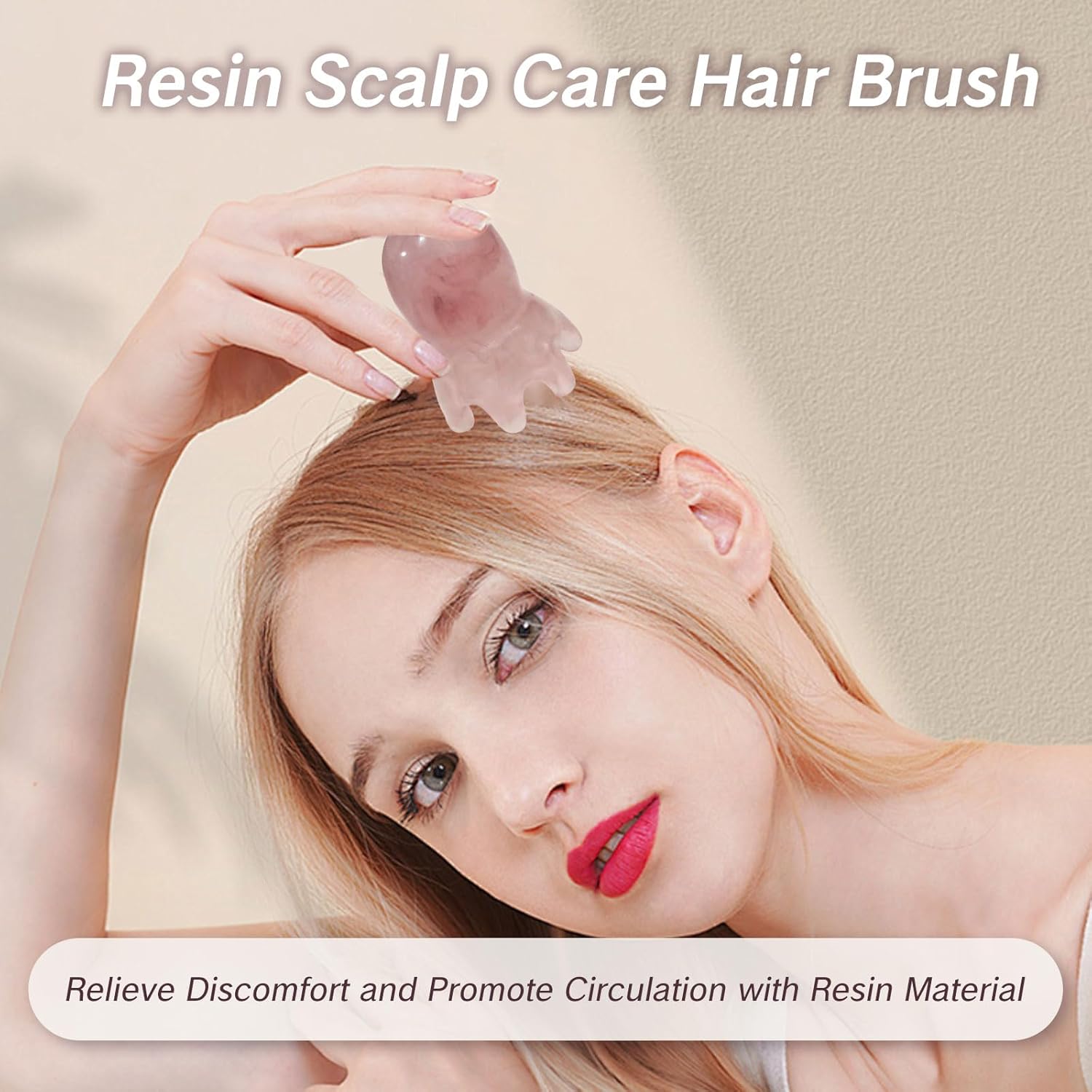 ヘッドマッサージャー頭皮コーム樹脂製頭皮ストレス緩和ツールか - Hair Scalp Massager のレビューと価格
