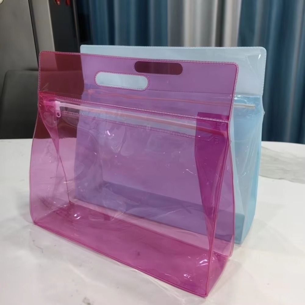 ジッパーデザインのトラベル用トイレタリーバッグ、厚手素材、大 - Makeup Organizer のレビューと価格