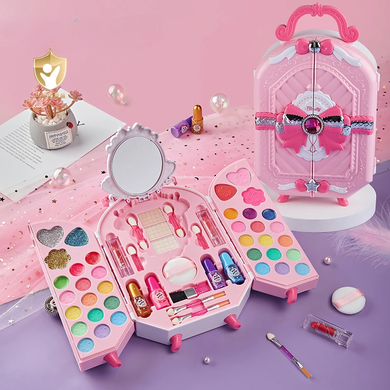 女の子のための安全な化粧品おもちゃ,王女の化粧品,アイシャド - Beauty Makeup Girl のレビューと価格